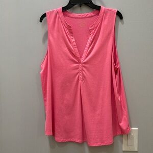 Lilly Pulitzer, Etta Top. Pink, size XL